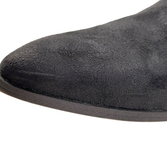 Franco Sarto Women's Black Leather Shaneen Peat Pointed Toe Ankle Booties Sz 8 - Picture 11 of 14